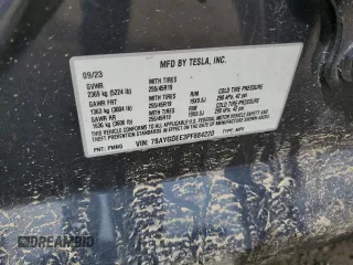2023 Tesla Model Y Long Range z VIN 7SAYGDEE3PF884220, wystawiony jako Copart lot #52072605 z przebiegiem 44 996 mil mil oraz Czysty tytuł • Clean title. Historia ofert i sprzedaży dostępna na DreamBid. Obrazek 14.