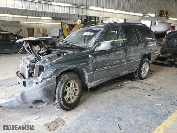 2004 Jeep Grand Cherokee Laredo with VIN 1J4GW48S04C414551, listed as a Copart auction lot 45892155 with 0 mi miles and Salvage Title. Bid and sale history available at carsss.com. Image 1.