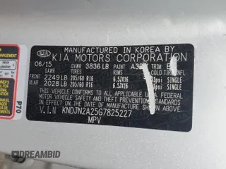 2016 Kia Soul with VIN KNDJN2A25G7825227, listed as a Copart auction lot 44054395 with 96,590 mi miles and Salvage Title. Bid and sale history available at carsss.com. Image 14.