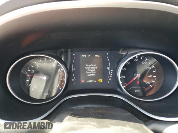2020 Jeep Compass Latitude with VIN 3C4NJCBB4LT229808, listed as a Copart auction lot 55674375 with 48,892 mi miles and Salvage title. Bid and sale history available at DreamBid. Image 9.