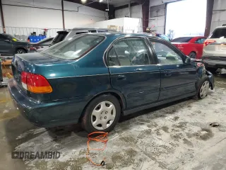 1998 Honda Civic EX with VIN 2HGEJ8642WH539768, listed as a Copart auction lot 87055024 with 126,726 mi miles and Salvage Title. Bid and sale history available at carsss.com. Image 3.