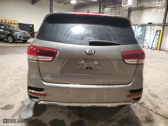 2017 Kia Sorento SX V6 with VIN 5XYPKDA59HG232192, listed as a Copart auction lot 42927095 with 110,966 mi miles and Salvage Title. Bid and sale history available at carsss.com. Image 6.