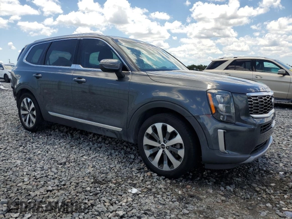 2021 Kia Telluride EX with VIN 5XYP34HCXMG181314, listed as a Copart auction lot 56170945 with 81,425 mi miles and Non repairable. Bid and sale history available at DreamBid. Image 4.