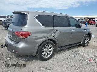 2013 Infiniti QX56 with VIN JN8AZ2NF3D9550303, listed as a Copart auction lot 57771745 with 137,866 mi miles and Salvage title. Bid and sale history available at DreamBid. Image 3.