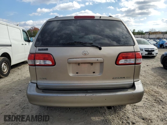 2002 Toyota Sienna LE with VIN 4T3ZF13C12U473762, listed as a Copart auction lot 79647244 with 289,344 mi miles and Salvage Title. Bid and sale history available at carsss.com. Image 6.