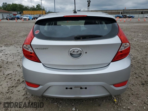 2012 Hyundai Accent SE with VIN KMHCU5AE7CU054509, listed as a Copart auction lot 57726645 with 93,631 mi miles and Salvage title. Bid and sale history available at DreamBid. Image 6.