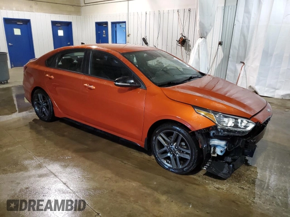 2020 Kia Forte GT-Line with VIN 3KPF34AD6LE240241, listed as a Copart auction lot 72467194 with 105,106 mi miles and Salvage Title. Bid and sale history available at carsss.com. Image 4.