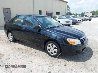 2007 Kia Spectra EX with VIN KNAFE121175472953, listed as a IAAI auction lot 42145766 with Not Provided miles. Bid and sale history available at carsss.com. Image 1.