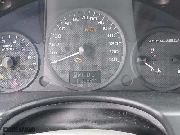 2004 Chevrolet Malibu with VIN 1G1ZS52F34F234077, listed as a IAAI auction lot 41615591 with 172,022 mi miles. Bid and sale history available at carsss.com. Image 7.