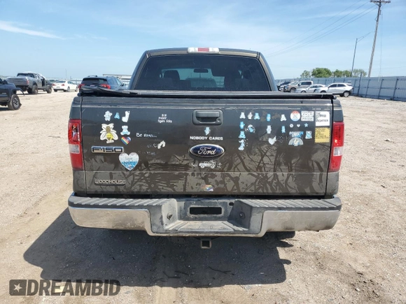 2008 Ford F-150 XLT with VIN 1FTPW14V98FA09278, listed as a Copart auction lot 64949325 with Not provided miles and Salvage title. Bid and sale history available at DreamBid. Image 6.