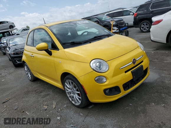 2016 FIAT 500 Sport z VIN 3C3CFFBRXGT155408, wystawiony jako Copart lot #53004854 z przebiegiem 35 188 mil mil oraz Szkoda całkowita • Salvage title. Historia ofert i sprzedaży dostępna na DreamBid. Obrazek 4.