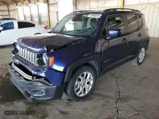 2017 Jeep Renegade Latitude with VIN ZACCJABBXHPG46800, listed as a Copart auction lot 52980265 with 88,460 mi miles and Salvage Title. Bid and sale history available at carsss.com. Image 1.