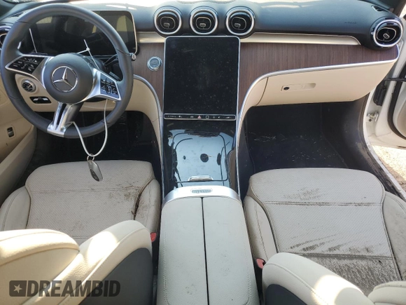 2023 Mercedes-Benz C 300 with VIN W1KAF4HB6PR132188, listed as a Copart auction lot 59950745 with Not provided miles and Salvage title. Bid and sale history available at DreamBid. Image 8.