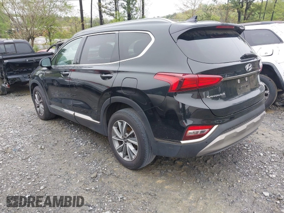 2019 Hyundai Santa Fe SEL with VIN 5NMS33AD0KH085380, listed as a IAAI auction lot 41970730 with 174,126 mi miles and . Bid and sale history available at DreamBid. Image 3.