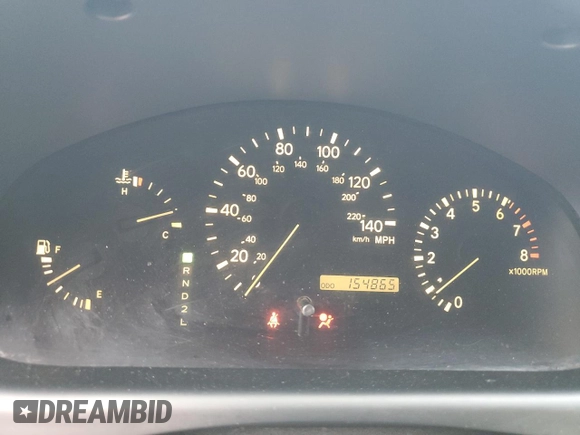 2001 Lexus RX 300 with VIN JTJGF10U910090754, listed as a Copart auction lot 61542215 with 154,865 mi miles and Salvage title. Bid and sale history available at DreamBid. Image 9.