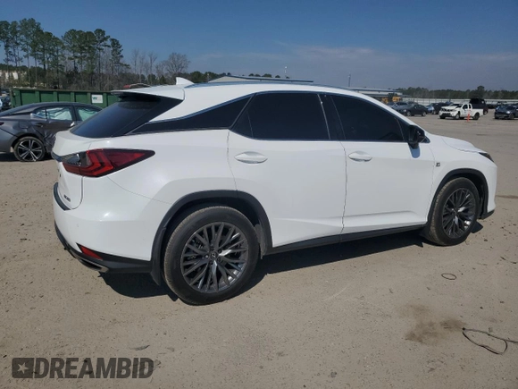 2021 Lexus RX 350 F Sport with VIN 2T2YZMDA2MC289697, listed as a Copart auction lot 47851685 with 80,791 mi miles and Salvage title. Bid and sale history available at DreamBid. Image 3.