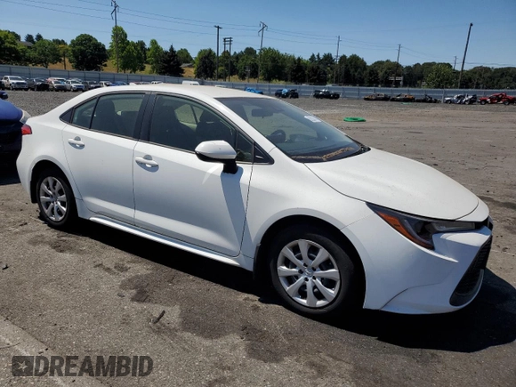 2022 Toyota Corolla LE with VIN JTDEPMAE7N3024062, listed as a Copart auction lot 62824714 with 20,027 mi miles and Salvage Title. Bid and sale history available at carsss.com. Image 4.