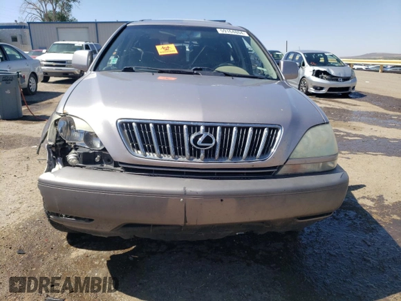 2001 Lexus RX 300 with VIN JTJGF10U710082846, listed as a Copart auction lot 59164804 with 0 mi miles and Salvage Title. Bid and sale history available at carsss.com. Image 5.