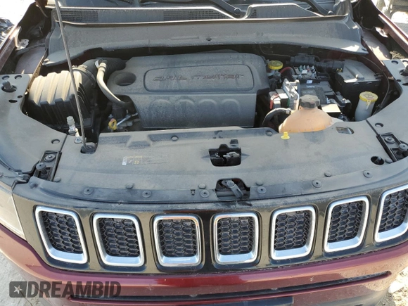 2021 Jeep Compass Latitude with VIN 3C4NJCBB3MT585748, listed as a Copart auction lot 56159395 with 101,258 mi miles and Salvage title. Bid and sale history available at DreamBid. Image 12.