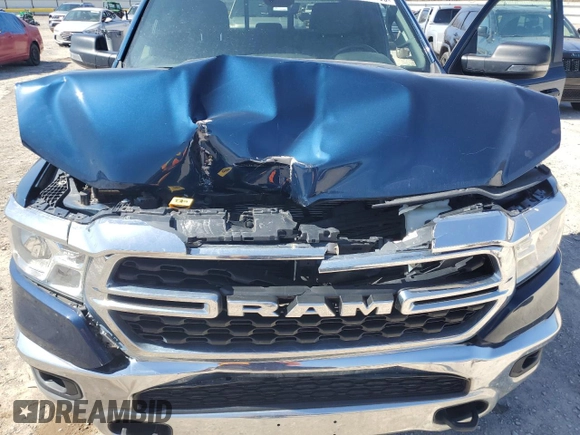2023 Ram 1500 Big Horn with VIN 1C6SRFBT0PN610994, listed as a Copart auction lot 46251105 with 47,578 mi miles and Salvage Title. Bid and sale history available at carsss.com. Image 12.