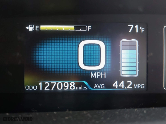 2016 Toyota Prius Two with VIN JTDKBRFU6G3003883, listed as a IAAI auction lot 41924029 with 127,098 mi miles. Bid and sale history available at carsss.com. Image 15.