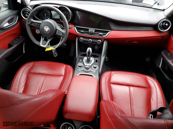 2021 Alfa Romeo Giulia with VIN ZARFANANXM7647698, listed as a Copart auction lot 79488413 with 0 mi miles. Bid and sale history available at carsss.com. Image 8.
