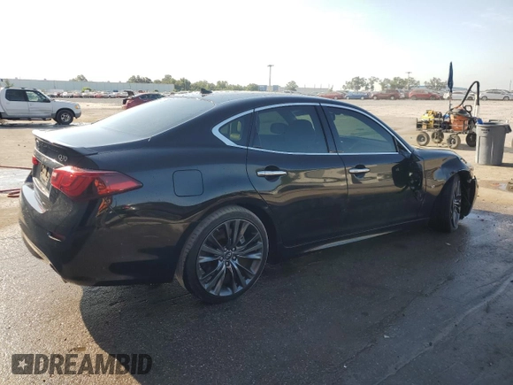 2016 Infiniti Q70 z VIN JN1BY1AP0GM220179, wystawiony jako Copart lot #54129215 z przebiegiem 117 759 mil mil oraz Szkoda całkowita • Salvage title. Historia ofert i sprzedaży dostępna na DreamBid. Obrazek 3.