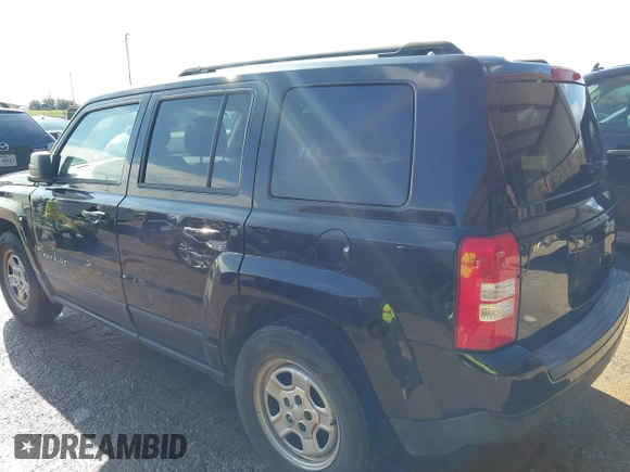 2017 Jeep Patriot Sport with VIN 1C4NJPBA7HD149107, listed as a IAAI auction lot 41465385 with 106,402 mi miles. Bid and sale history available at carsss.com. Image 3.