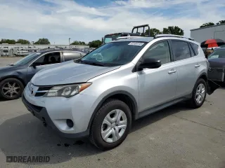 2014 Toyota RAV4 LE with VIN JTMZFREV4EJ013883, listed as a Copart auction lot 53100155 with 99,780 mi miles and Salvage Title. Bid and sale history available at carsss.com. Image 1.