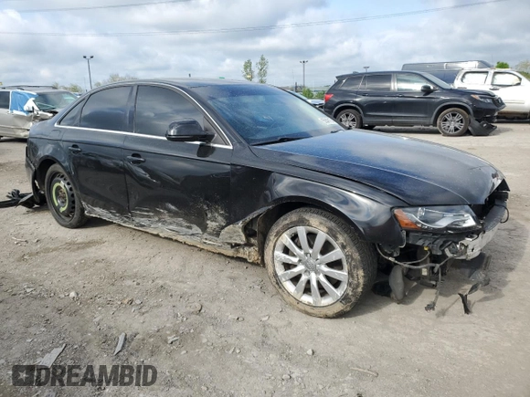 2009 Audi A4 Premium Plus with VIN WAUSF78KX9N024437, listed as a Copart auction lot 55547125 with 120,857 mi miles and Salvage title. Bid and sale history available at DreamBid. Image 4.