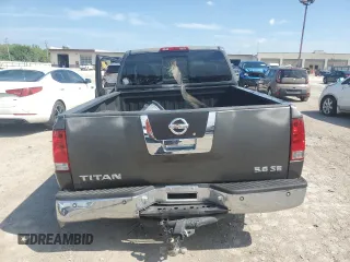 2005 Nissan Titan SE with VIN 1N6AA06A95N555523, listed as a Copart auction lot 62073754 with Not provided miles and Salvage title. Bid and sale history available at DreamBid. Image 7.