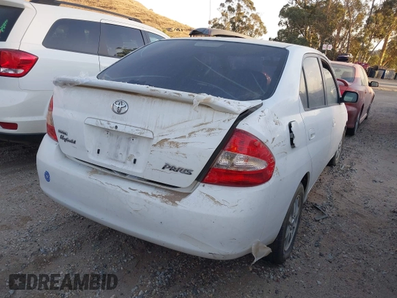 2001 Toyota Prius with VIN JT2BK12U210021161, listed as a IAAI auction lot 38066057 with Not Provided miles and . Bid and sale history available at DreamBid. Image 4.
