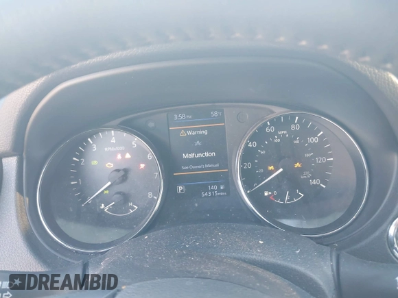 2019 Nissan Rogue SL with VIN 5N1AT2MV0KC841763, listed as a IAAI auction lot 40810670 with 54,315 mi miles and . Bid and sale history available at carsss.com. Image 7.