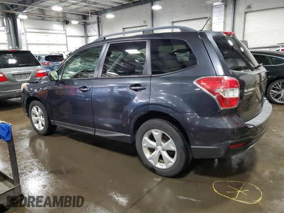2014 Subaru Forester Premium z VIN JF2SJAEC1EH446764, wystawiony jako Copart lot #56321985 z przebiegiem 174 053 mil mil oraz Szkody całkowita. Historia ofert i sprzedaży dostępna na DreamBid. Obrazek 2.