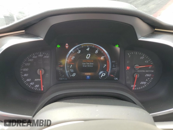 2017 Chevrolet Corvette 1LT with VIN 1G1YB2D70H5109758, listed as a Copart auction lot 63205154 with 5,471 mi miles and Salvage Title. Bid and sale history available at carsss.com. Image 9.
