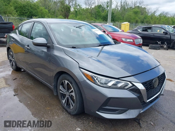 2022 Nissan Sentra SV with VIN 3N1AB8CVXNY250088, listed as a IAAI auction lot 41958028 with 36,740 mi miles and . Bid and sale history available at DreamBid. Image 1.