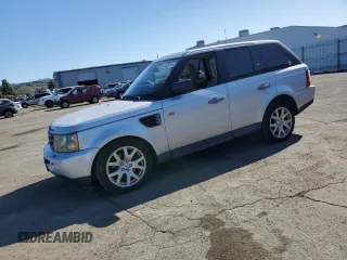 2007 Land Rover Range Rover Sport HSE with VIN SALSF25407A115435, listed as a Copart auction lot 47028245 with 129,268 mi miles and Salvage Title. Bid and sale history available at DreamBid. Image 1.