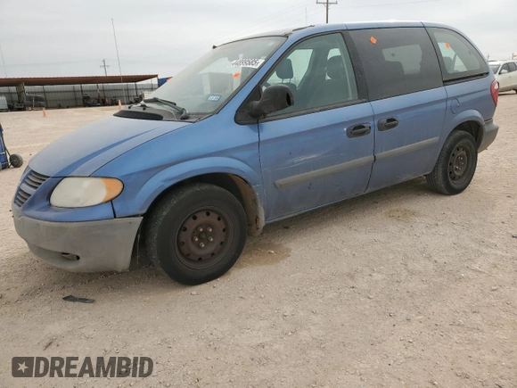 2007 Dodge Caravan SE with VIN 1D4GP25B47B214801, listed as a Copart auction lot 44899585 with 119,522 mi miles and Salvage title. Bid and sale history available at DreamBid. Image 1.