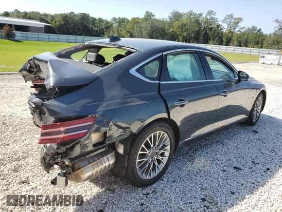 2023 Genesis G80 2.5T with VIN KMTGB4SC3PU194096, listed as a Copart auction lot 76273494 with 0 mi miles and Non Repairable. Bid and sale history available at carsss.com. Image 3.