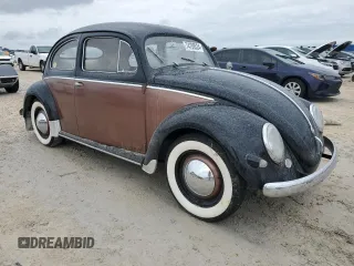 1956 Volkswagen Beetle with VIN 1226101, listed as a Copart auction lot 74739324 with 34,472 mi miles and Salvage Title. Bid and sale history available at DreamBid. Image 4.