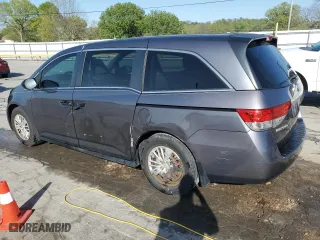2015 Honda Odyssey LX with VIN 5FNRL5H25FB009675, listed as a Copart auction lot 53030325 with 154,319 mi miles and Salvage Title. Bid and sale history available at carsss.com. Image 2.