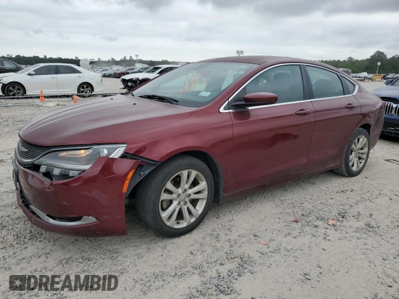 2015 Chrysler 200 Limited with VIN 1C3CCCAB1FN671313, listed as a Copart auction lot 53088965 with 154,170 mi miles and Clean Title. Bid and sale history available at carsss.com. Image 1.