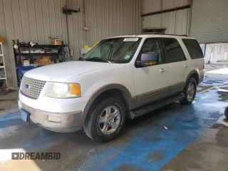 2003 Ford Expedition Eddie Bauer z VIN 1FMEU17WX3LA35623, wystawiony jako Copart lot #59040855 z przebiegiem 247 678 mil mil oraz Szkoda całkowita • Salvage title. Historia ofert i sprzedaży dostępna na DreamBid. Obrazek 1.