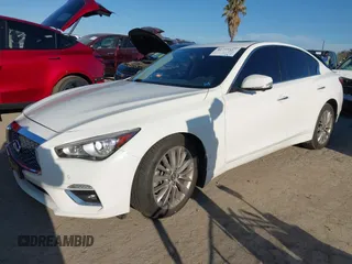 2021 Infiniti Q50 3.0t LUXE with VIN JN1EV7BP1MM706731, listed as a IAAI auction lot 41759557 with 30,907 mi miles. Bid and sale history available at carsss.com. Image 21.