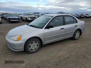 2001 Honda Civic LX with VIN JHMES16581S009607, listed as a Copart auction lot 54605255 with 0 mi miles and Clean Title. Bid and sale history available at carsss.com. Image 1.