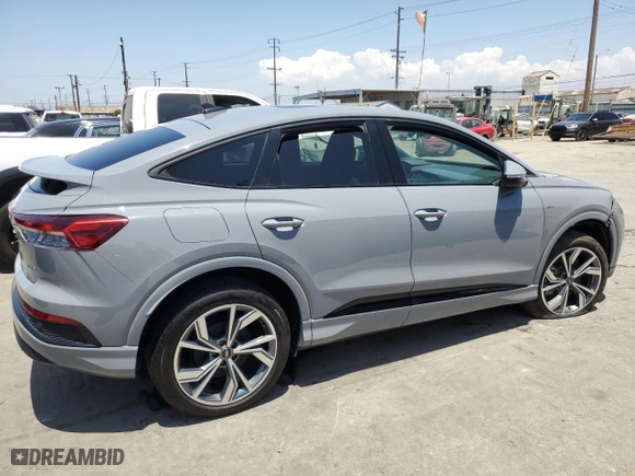 2023 Audi Q4 e-tron Sportback Premium with VIN WA122BFZ9PP061671, listed as a Copart auction lot 63438194 with NaN miles and Salvage Title. Bid and sale history available at carsss.com. Image 3.