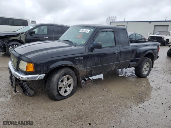 2002 Ford Ranger XL Fleet with VIN 1FTZR45E62PA09336, listed as a Copart auction lot 86542604 with 156,004 mi miles and Salvage Title. Bid and sale history available at carsss.com. Image 1.