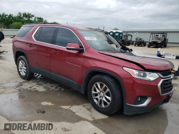 2019 Chevrolet Traverse LT Cloth with VIN 1GNERGKW3KJ197742, listed as a Copart auction lot 51709065 with 0 mi miles and Non Repairable. Bid and sale history available at carsss.com. Image 4.