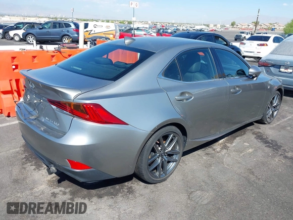 2020 Lexus IS with VIN JTHG81F2XL5043160, listed as a IAAI auction lot 37738891 with 24,607 mi miles. Bid and sale history available at carsss.com. Image 4.