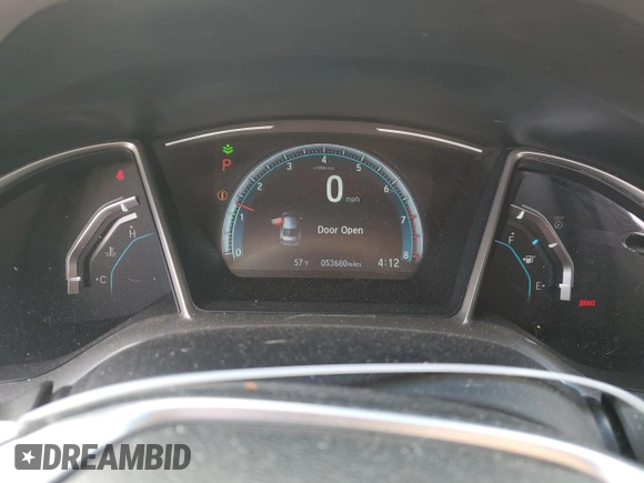 2017 Honda Civic Sedan EX with VIN 19XFC2F71HE022755, listed as a Copart auction lot 50838025 with 53,680 mi miles and Salvage Title. Bid and sale history available at carsss.com. Image 9.